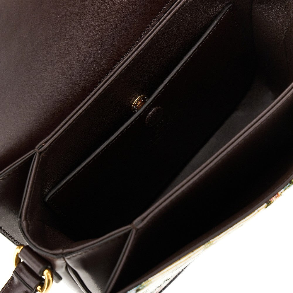 Jacquard fabric small '9T05' bag