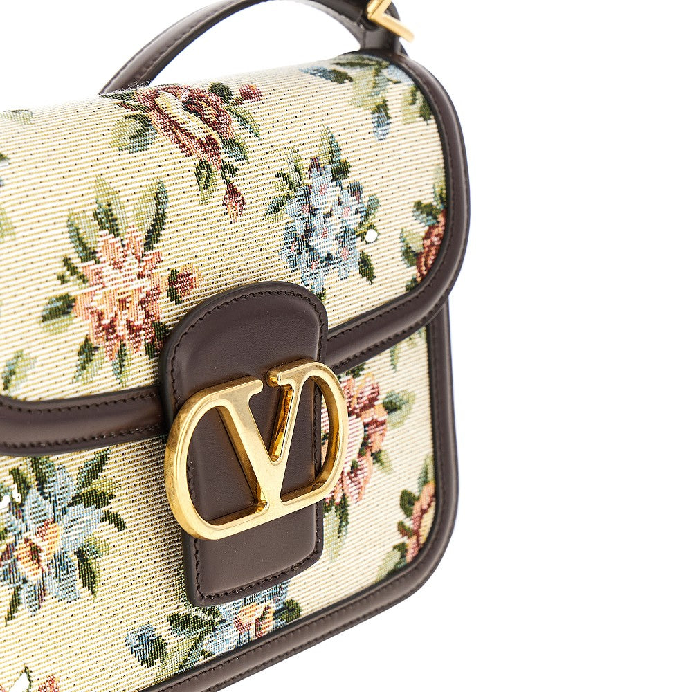 Jacquard fabric small '9T05' bag