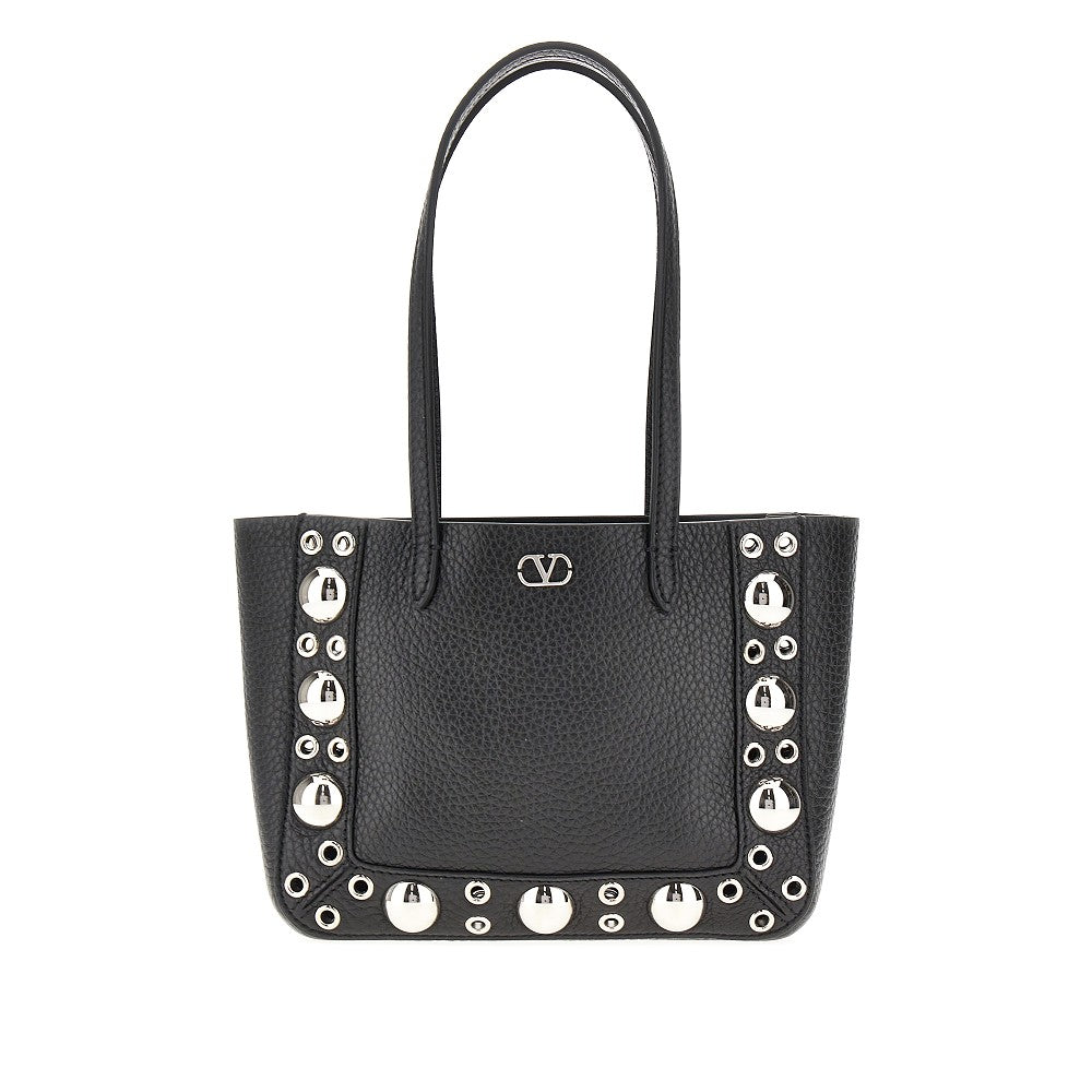 Mini tote bag 'Nellcôte' in pelle martellata