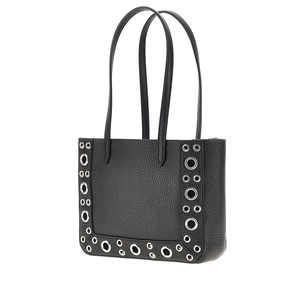 Mini tote bag 'Nellcôte' in pelle martellata