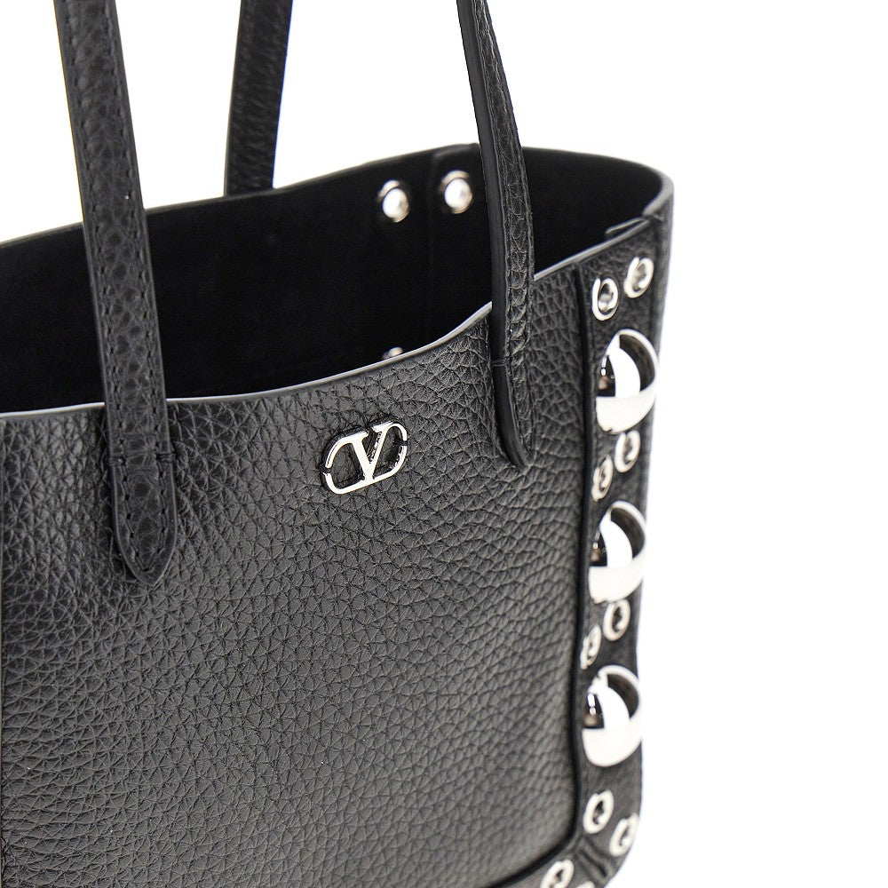 Mini tote bag 'Nellcôte' in pelle martellata