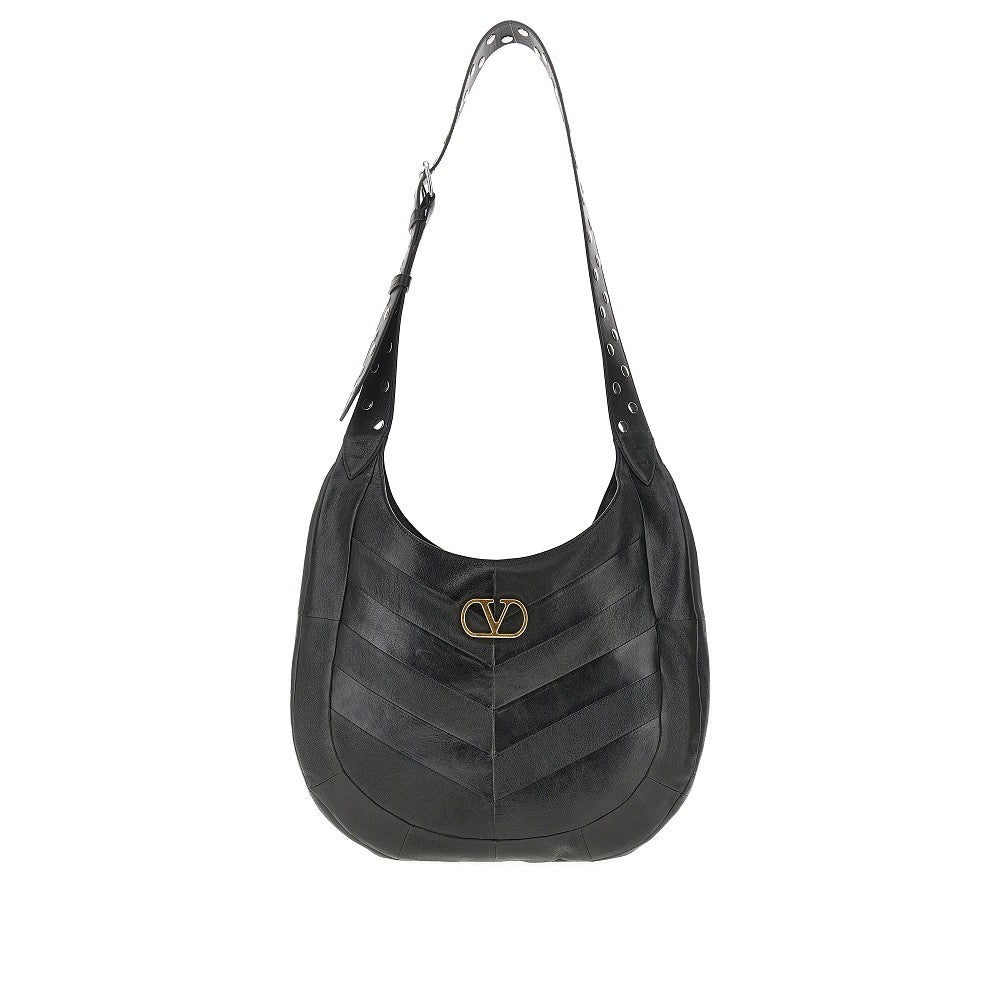 Borsa Hoboho in nappa con motivo Chevron