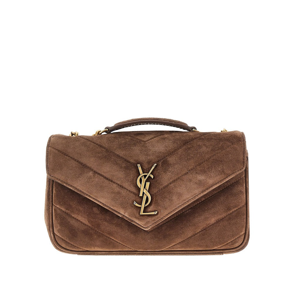 Borsa 'Loulou' piccola in suede trapuntata