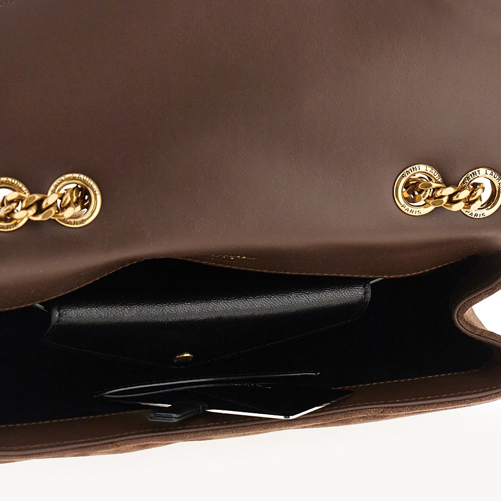 Borsa 'Loulou' piccola in suede trapuntata