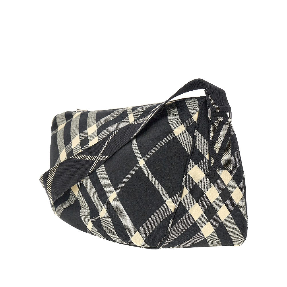 Borsa a tracolla 'Shield' in tessuto Check