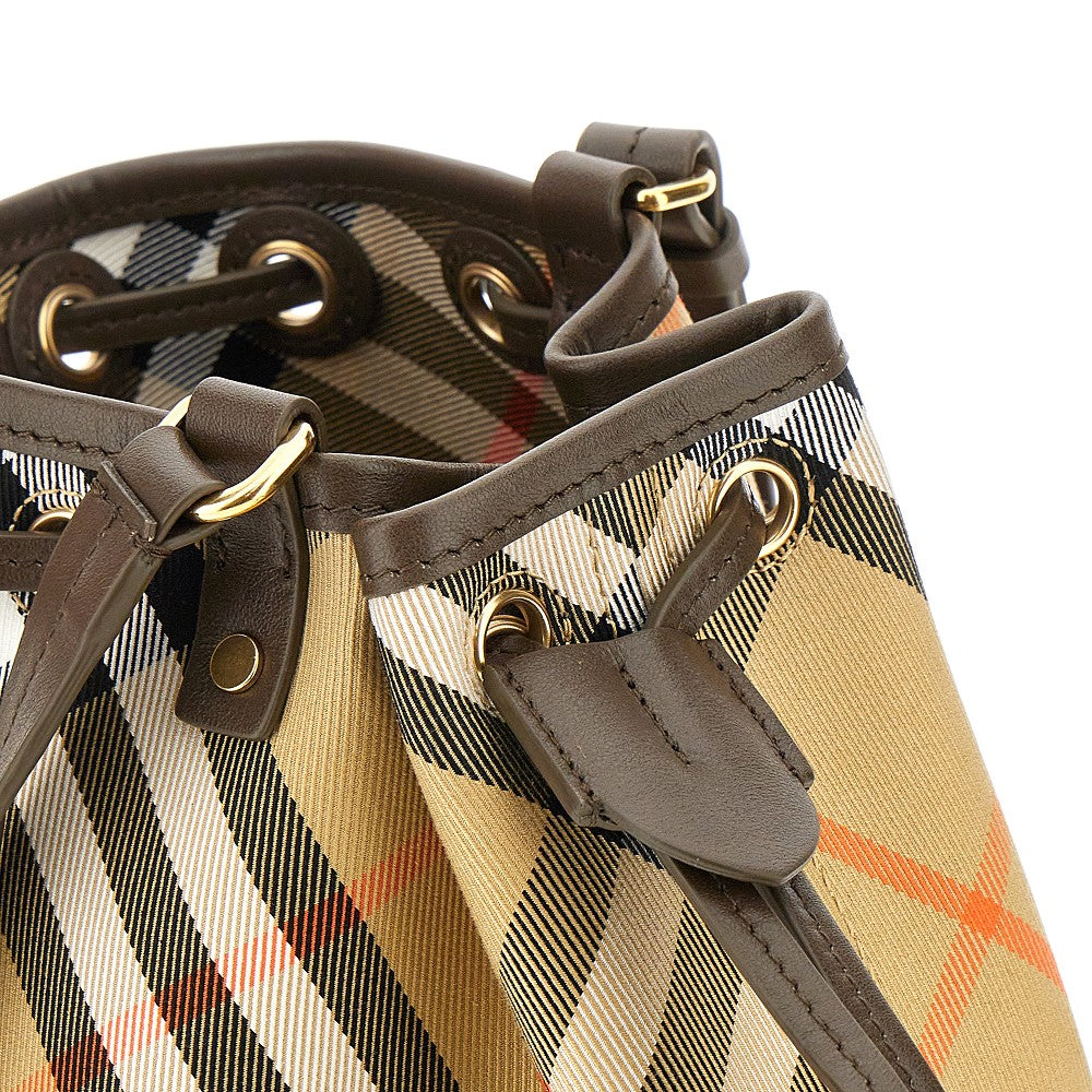 Burberry Check fabric bucket bag