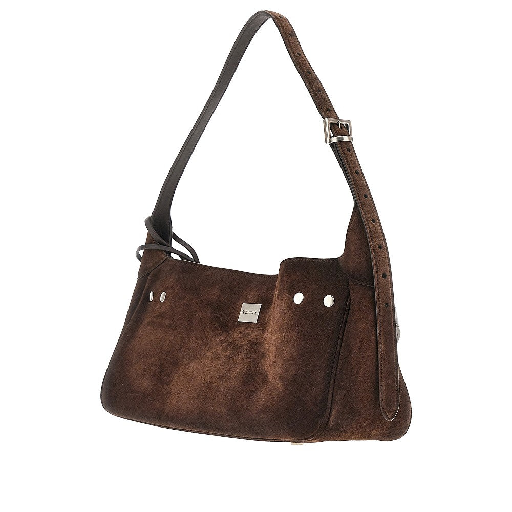 Suede leather small 'Bel Air' shoulder bag