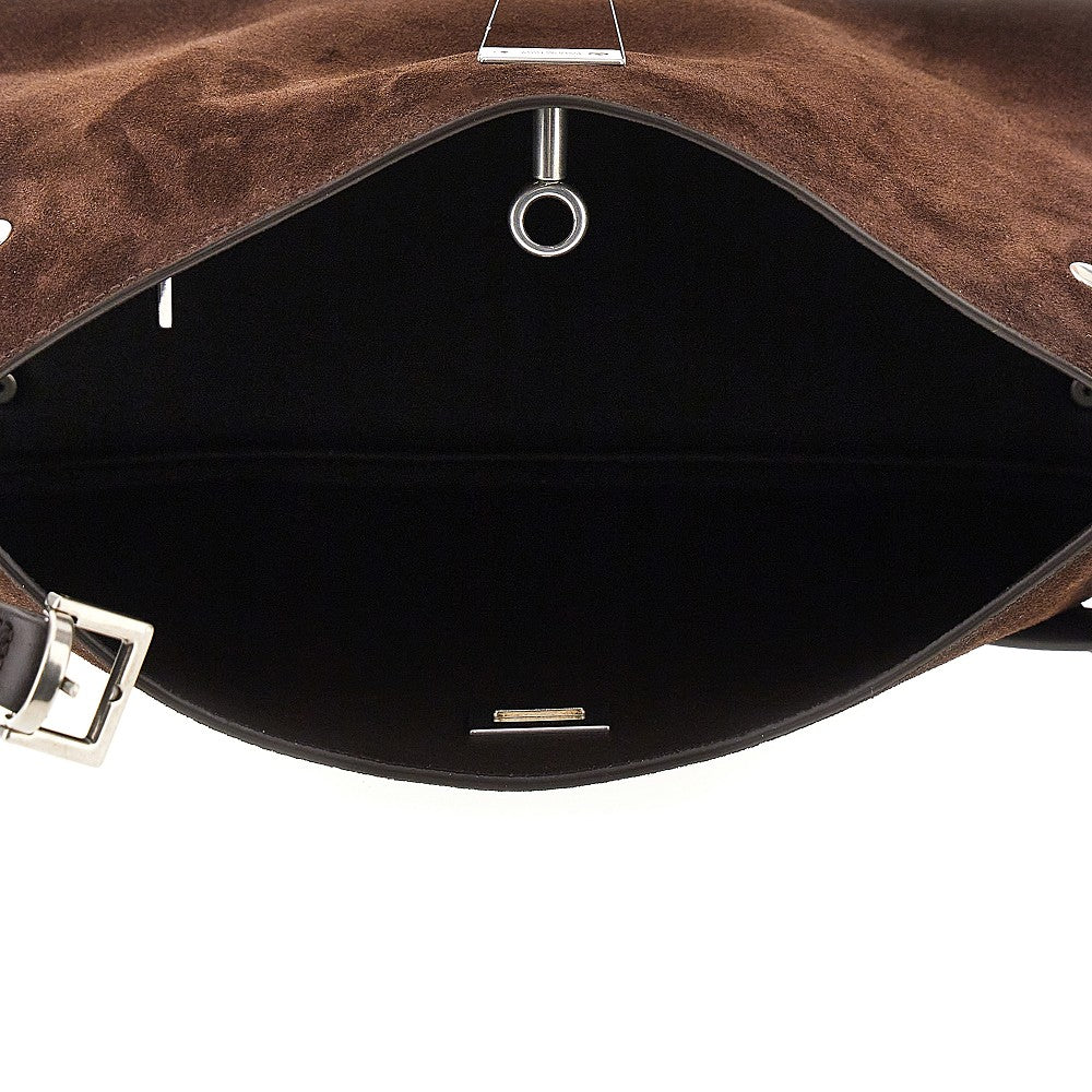 Suede leather small 'Bel Air' shoulder bag