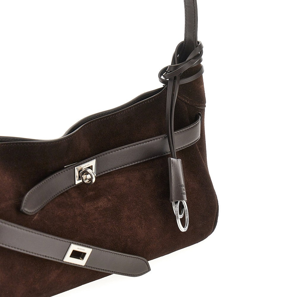 Suede leather small 'Bel Air' shoulder bag