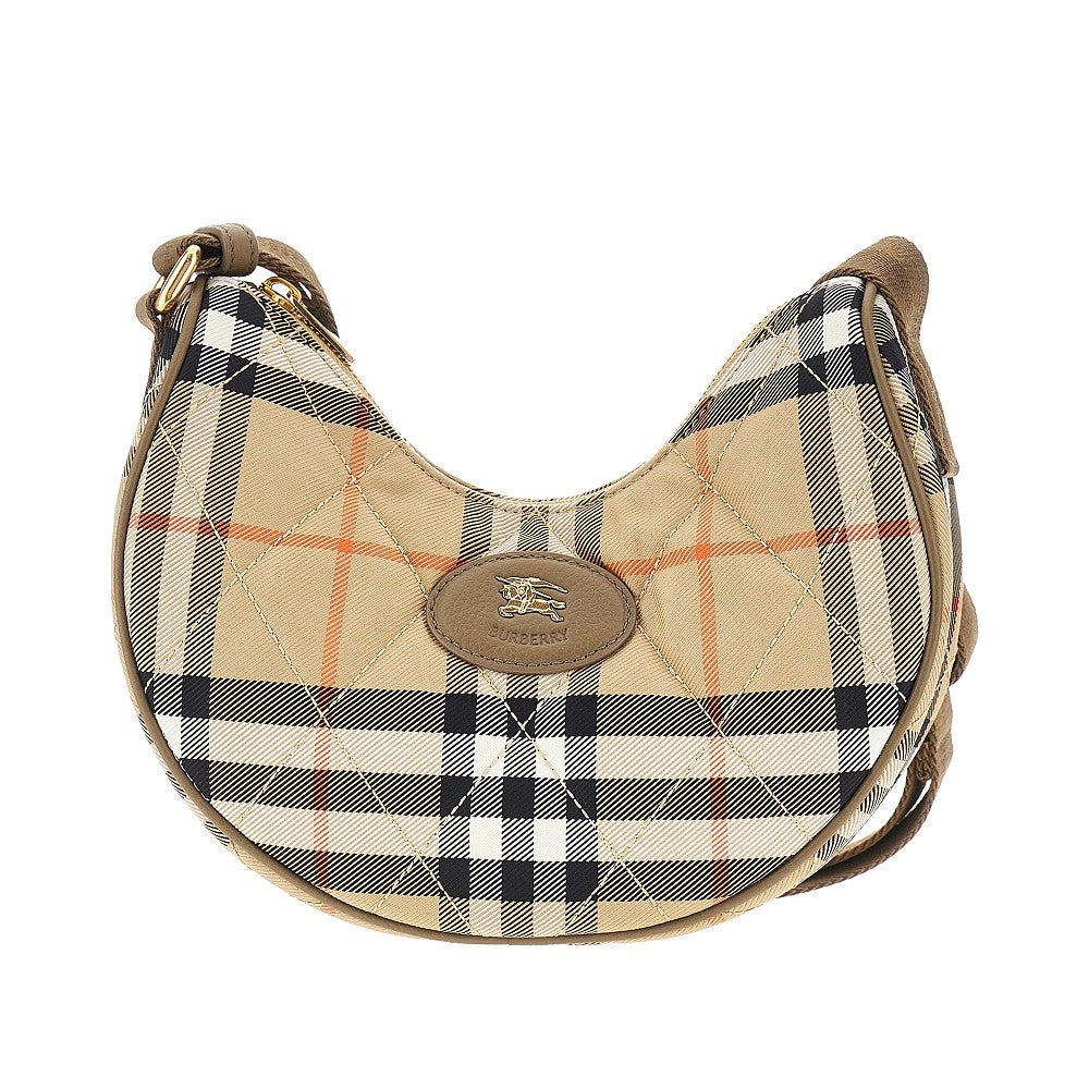 Borsa a tracolla 'Horseshoe' in nylon Check