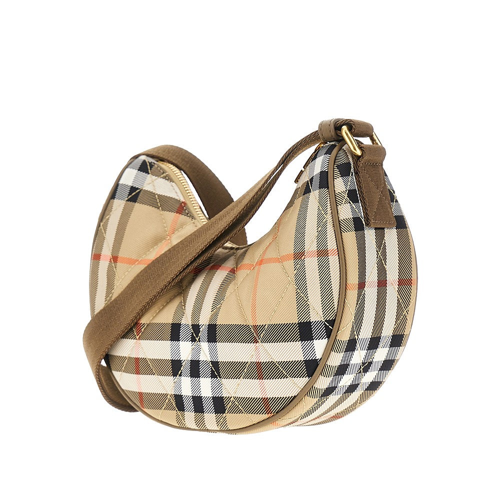 Borsa a tracolla 'Horseshoe' in nylon Check