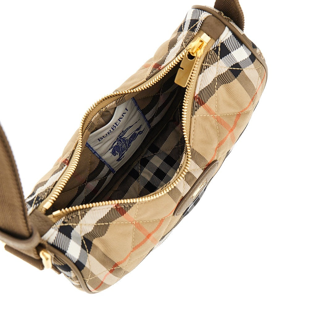 Borsa a tracolla 'Horseshoe' in nylon Check