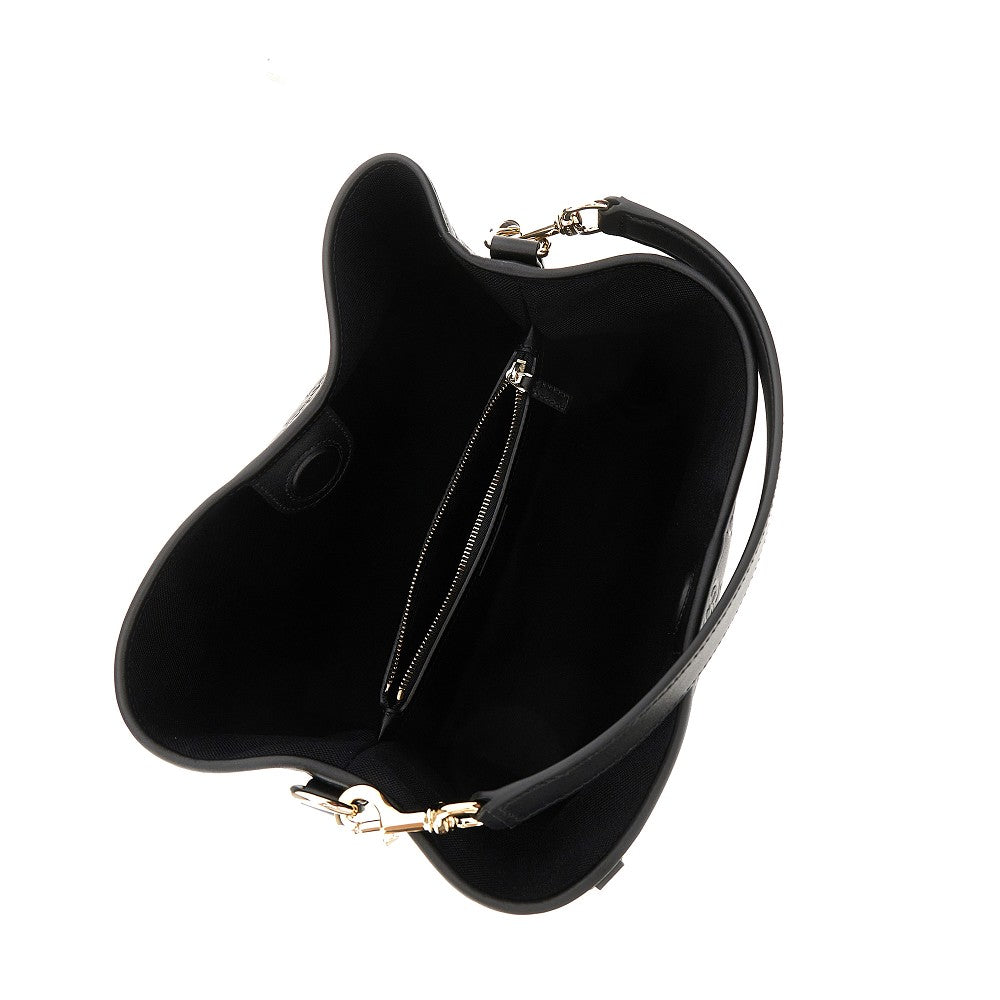 Borsa a secchiello 'GG Emblem' media in pelle