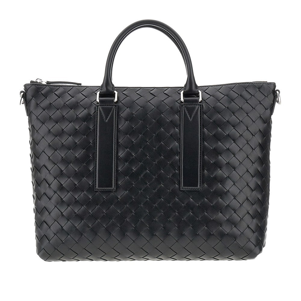 Intrecciato soft leather business bag