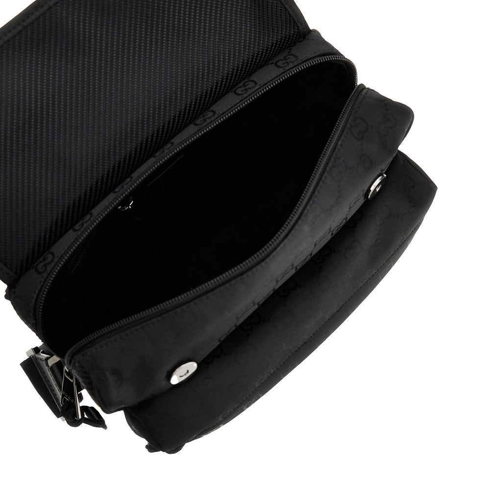 Borsa a tracolla media in nylon GG