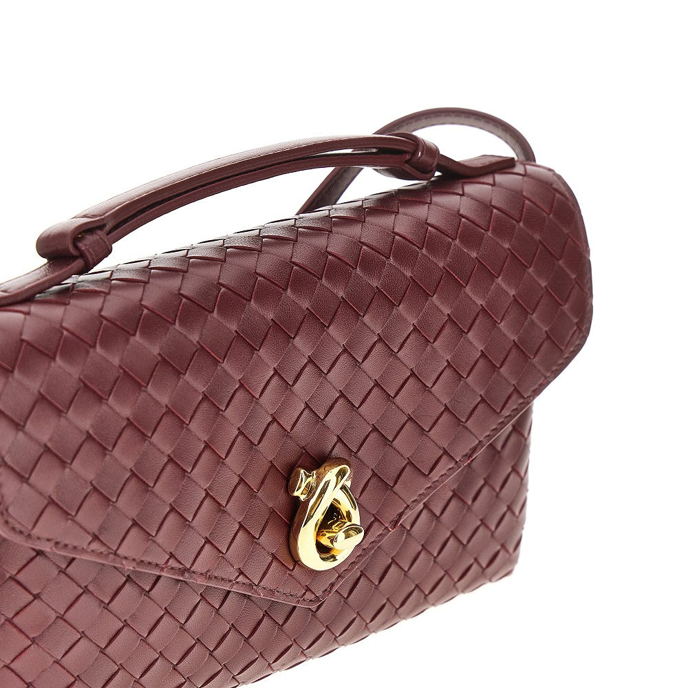 Borsa 'Knot Lock' in pelle Intrecciato
