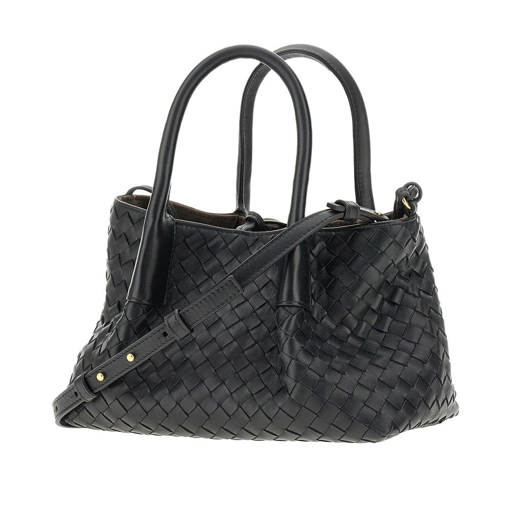 Intrecciato leather mini tote bag