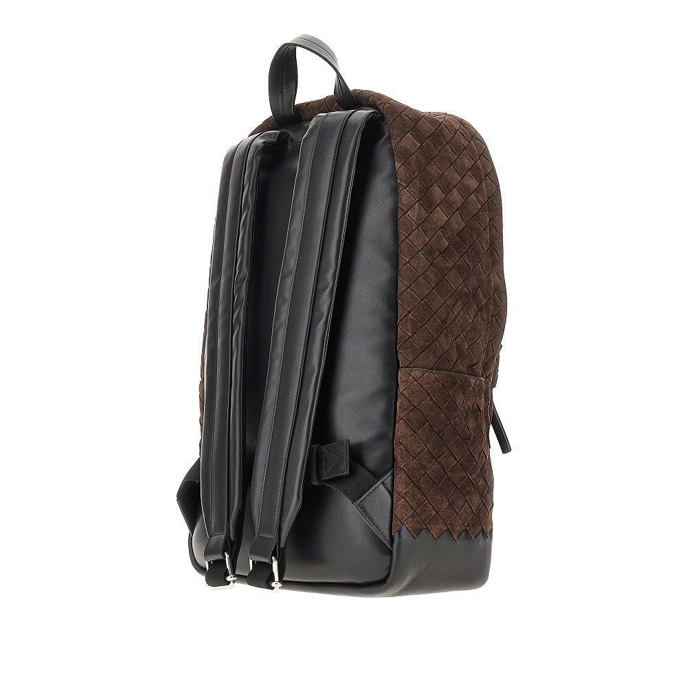 Zaino in pelle scamosciata Intrecciato