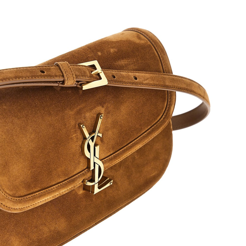 Borsa 'Solferino' media in pelle scamosciata