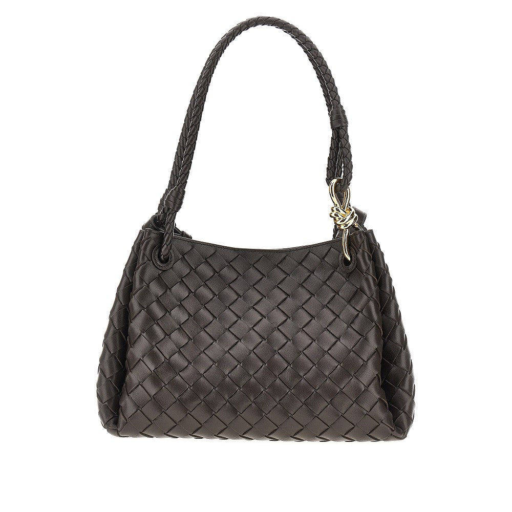 Borsa 'Parachute' media in pelle Intrecciato