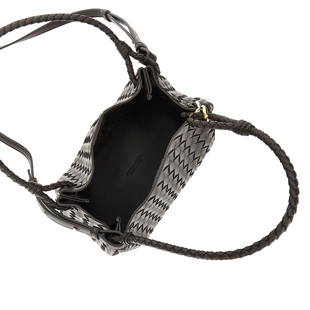 Borsa 'Parachute' media in pelle Intrecciato