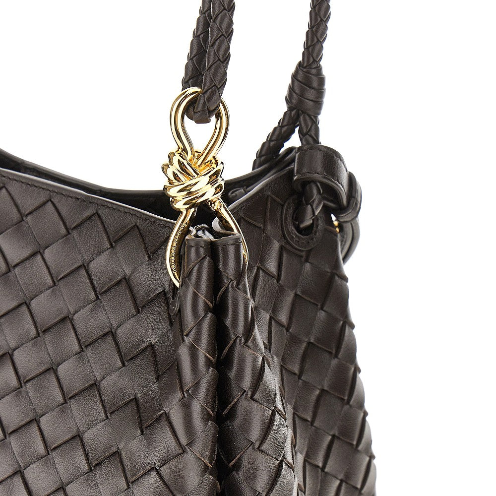 Borsa 'Parachute' media in pelle Intrecciato