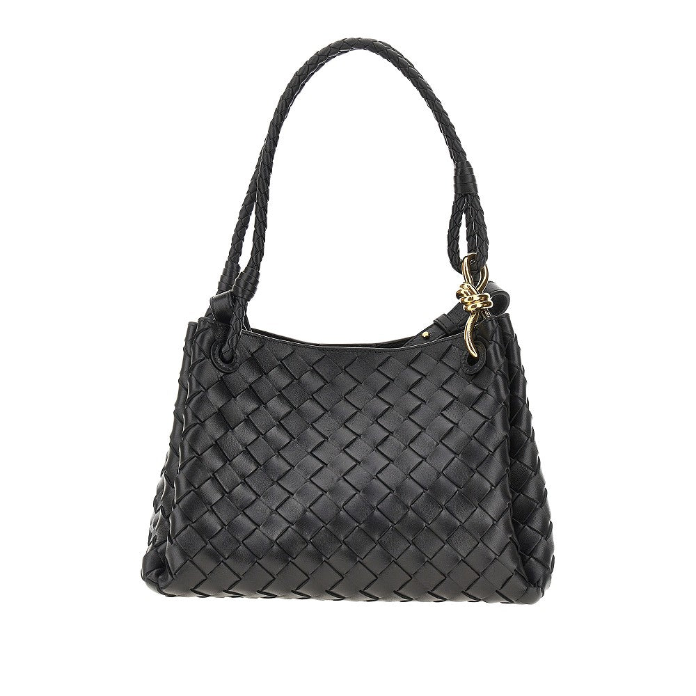 Borsa 'Parachute' media in pelle Intrecciato