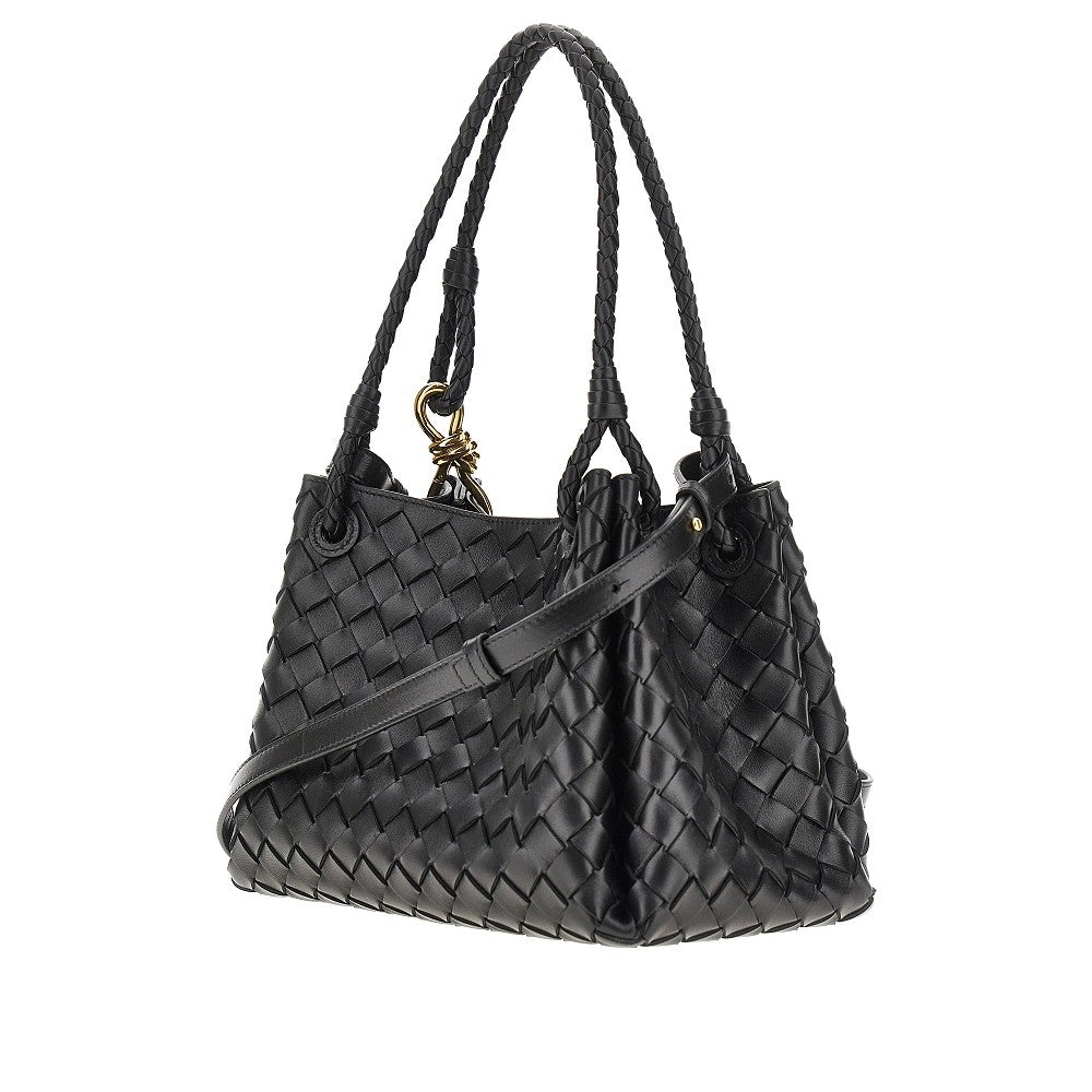 Borsa 'Parachute' media in pelle Intrecciato