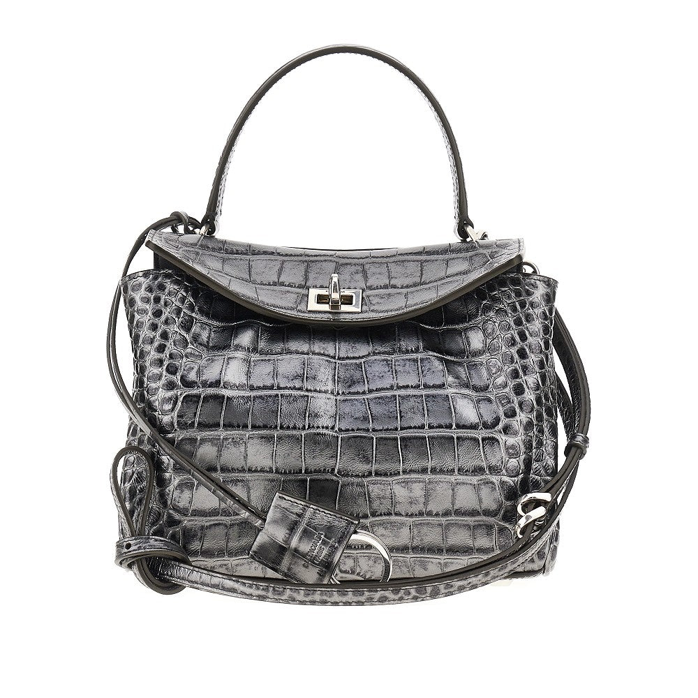 Borsa 'Rodeo' mini in pelle metallizzata