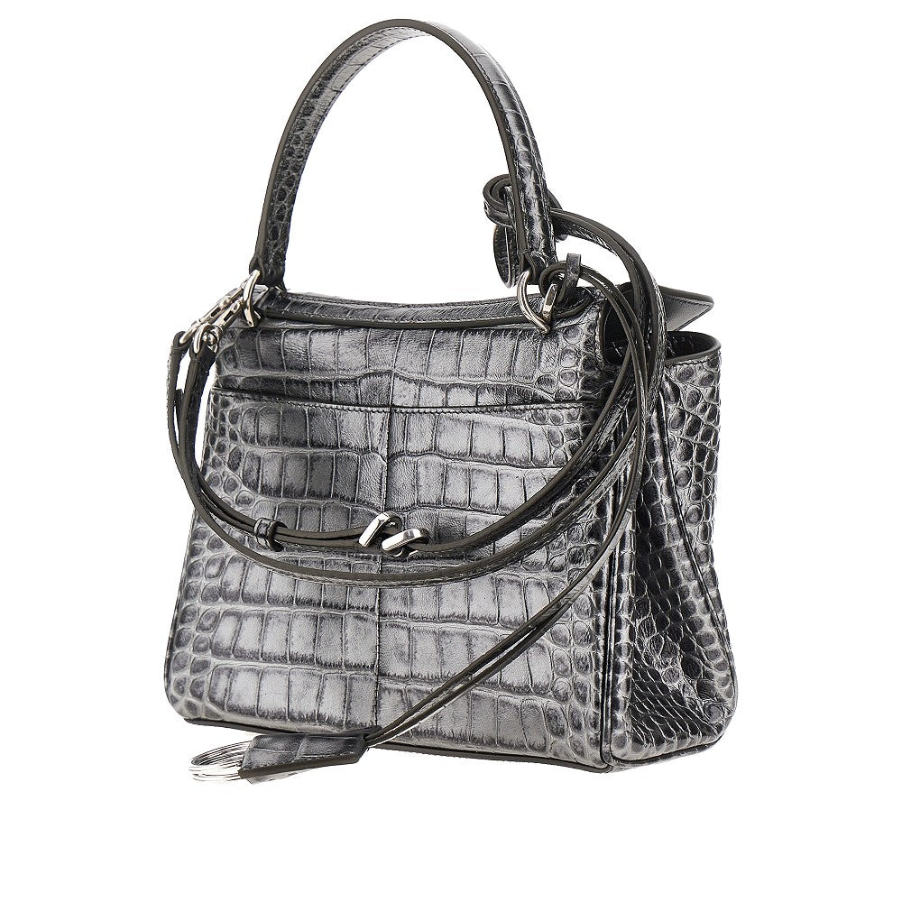 Borsa 'Rodeo' mini in pelle metallizzata