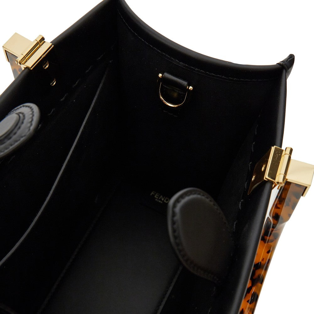 Leather small Fendi Sunshine bag