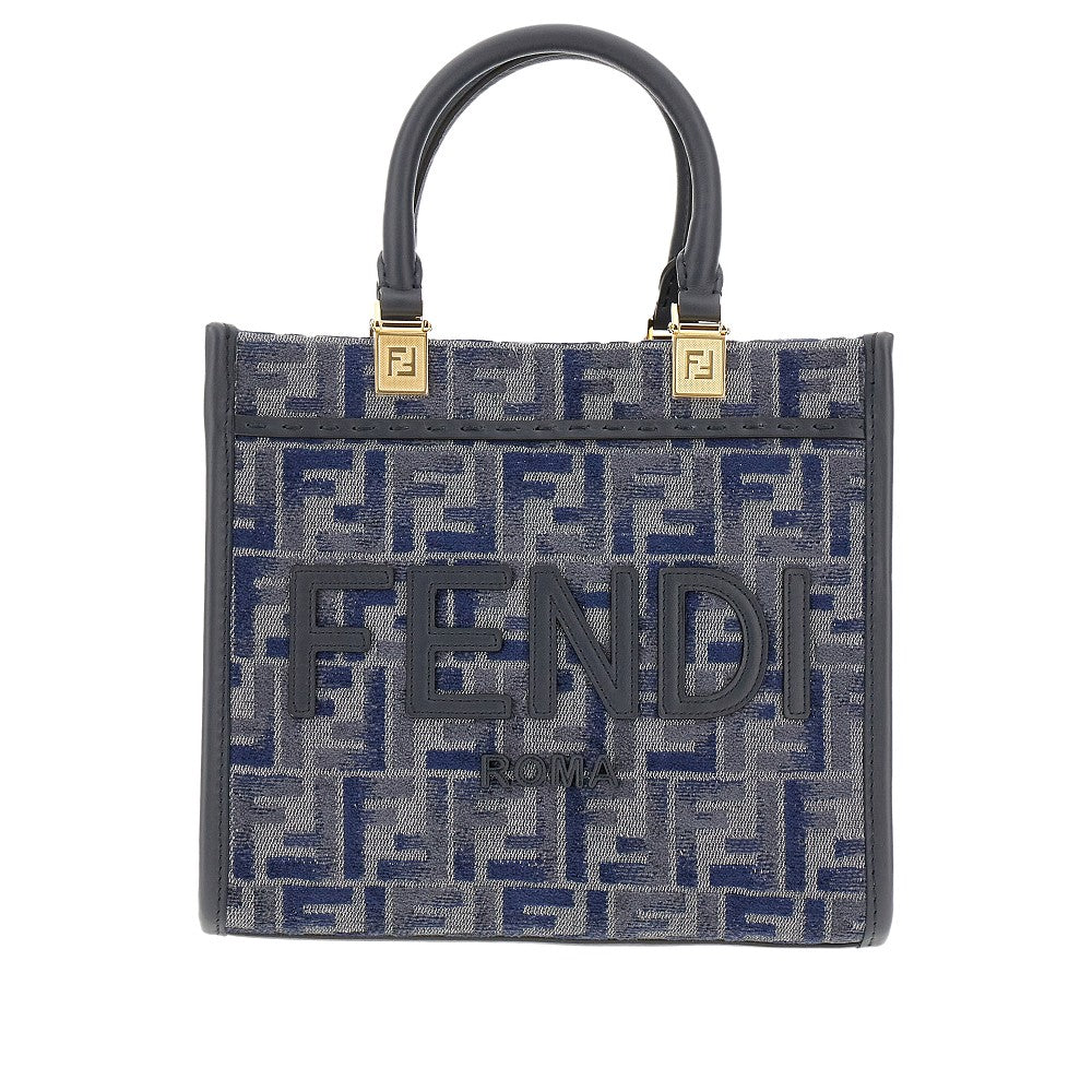 Borsa Fendi Sunshine piccola in ciniglia FF
