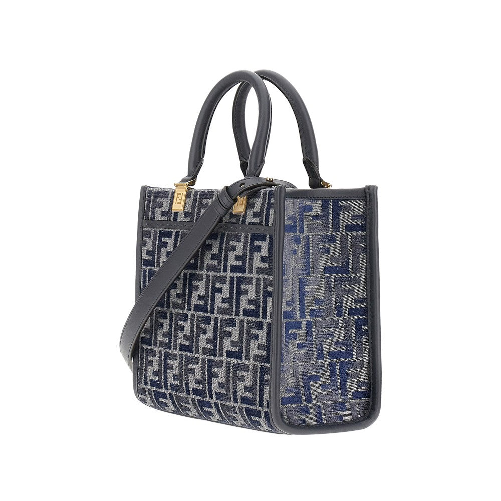 Borsa Fendi Sunshine piccola in ciniglia FF