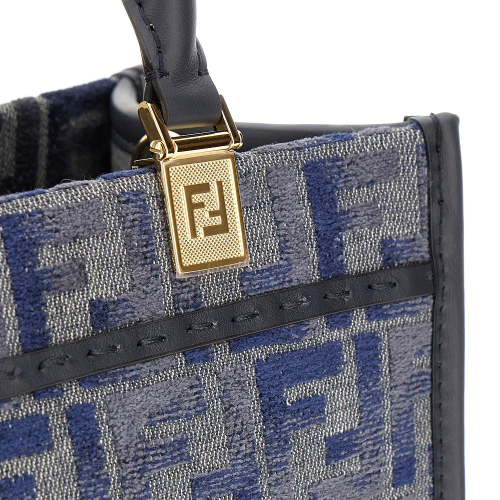 Borsa Fendi Sunshine piccola in ciniglia FF