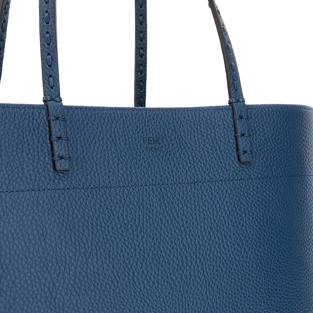 Shopping bag 'Roll' media in Cuoio Romano