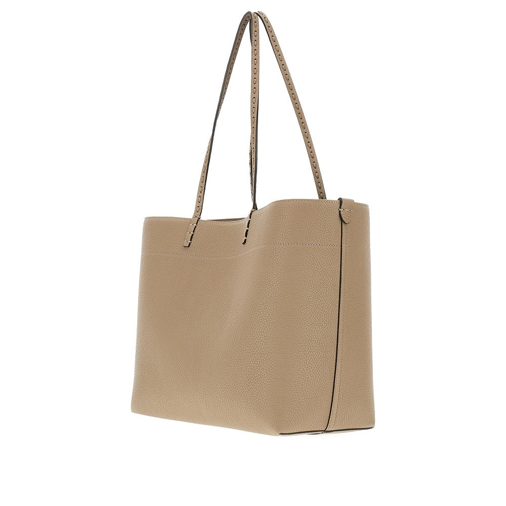 Shopping bag 'Roll' media in Cuoio Romano