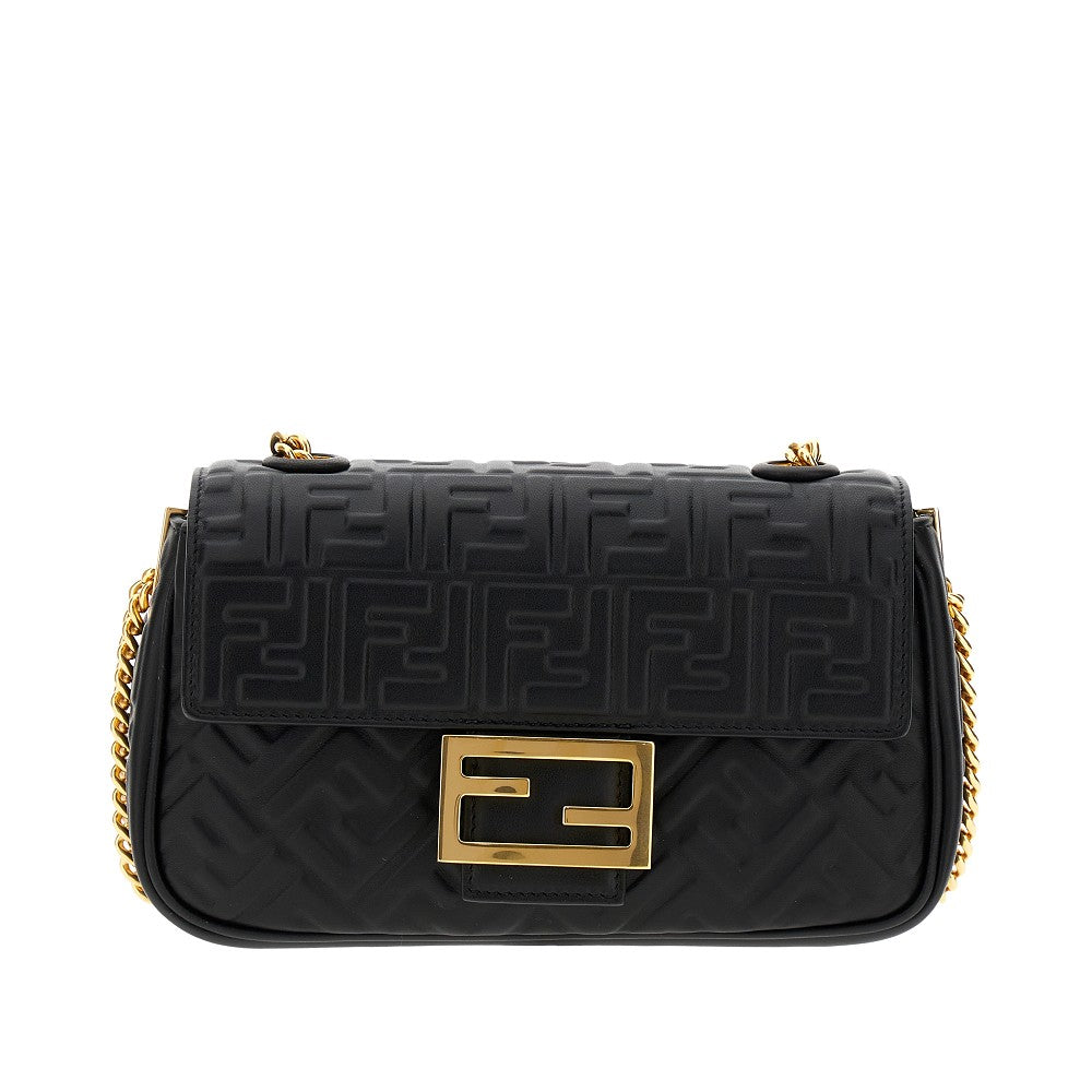 Borsa Baguette Chain Midi in nappa FF
