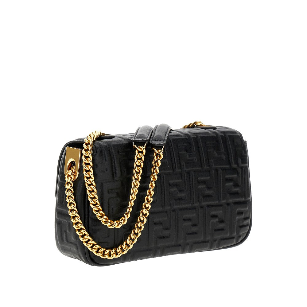 FF nappa leather Baguette Chain Midi bag