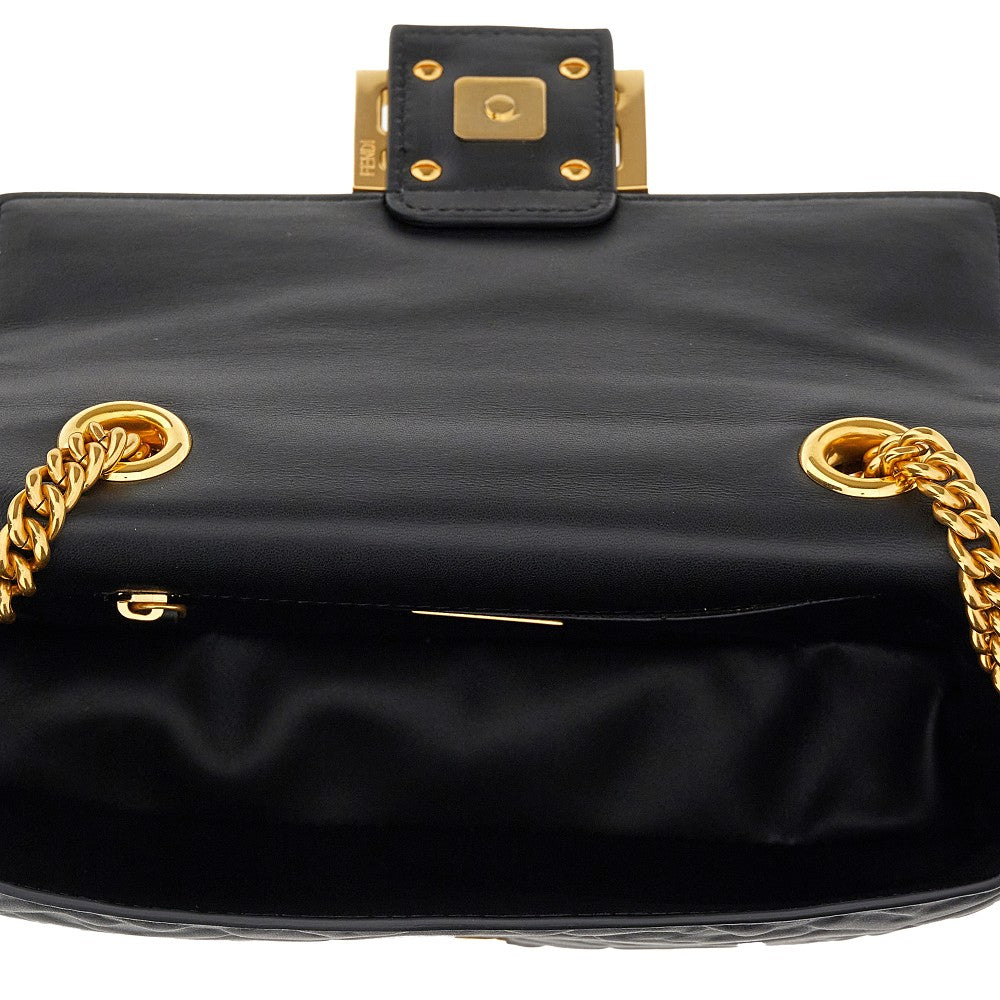 Borsa Baguette Chain Midi in nappa FF