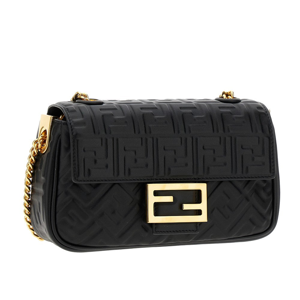 FF nappa leather Baguette Chain Midi bag