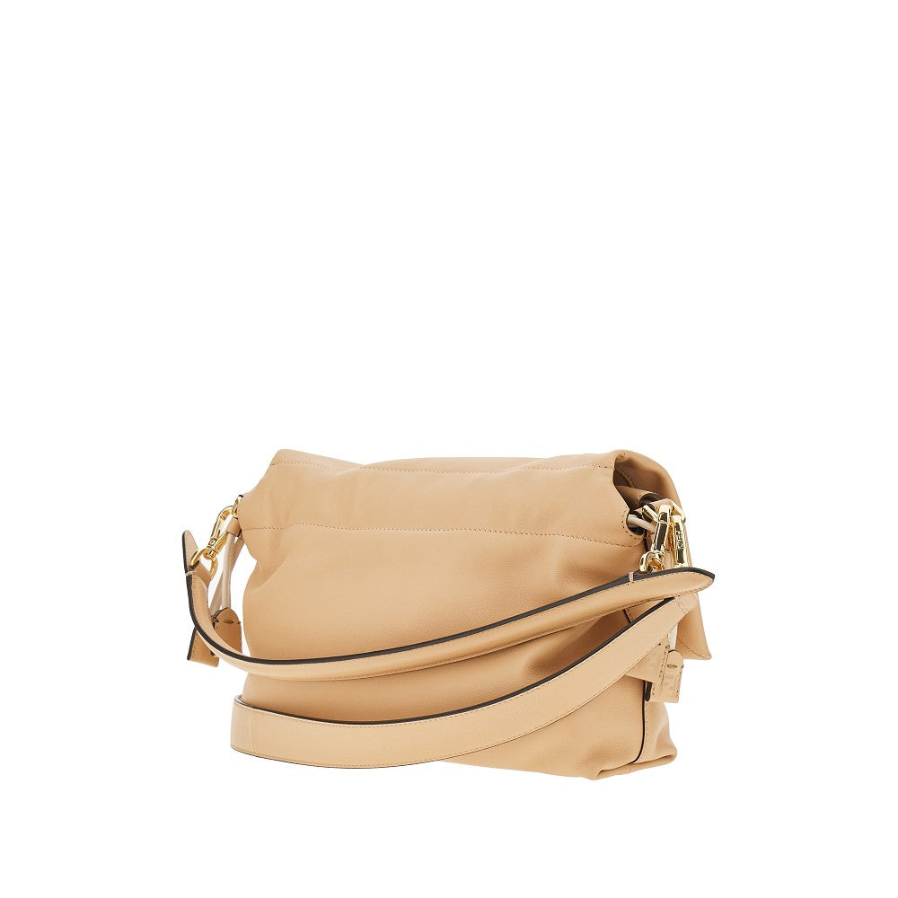 Borsa 'Mamma Baguette' media in nappa