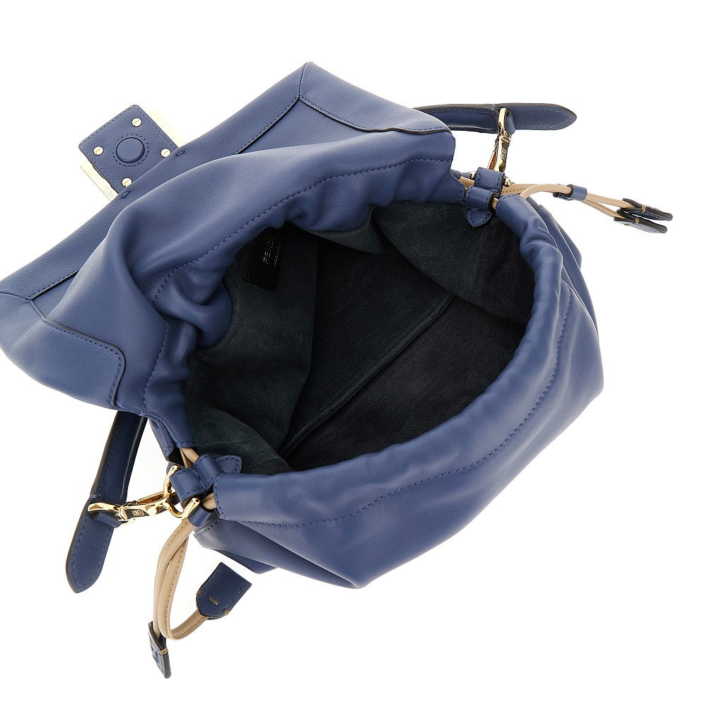 Borsa 'Mamma Baguette' media in nappa