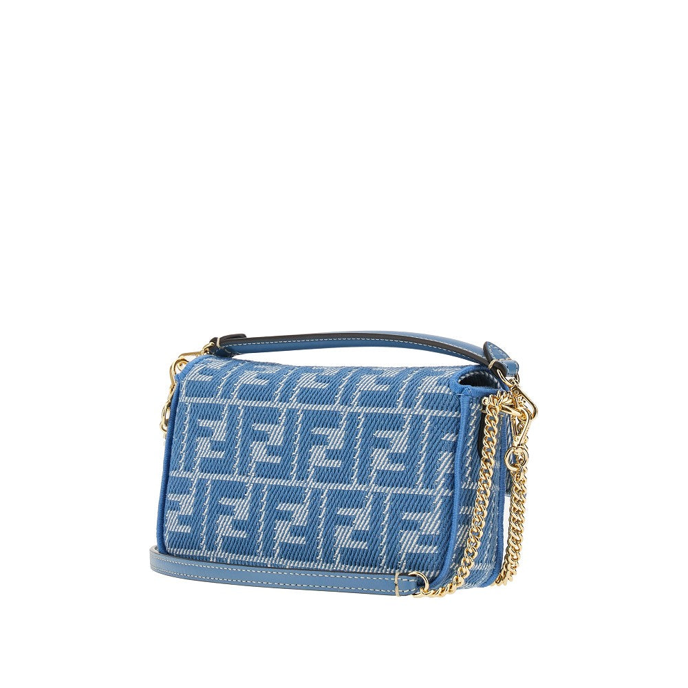 Borsa 'Baguette' mini in tessuto FF