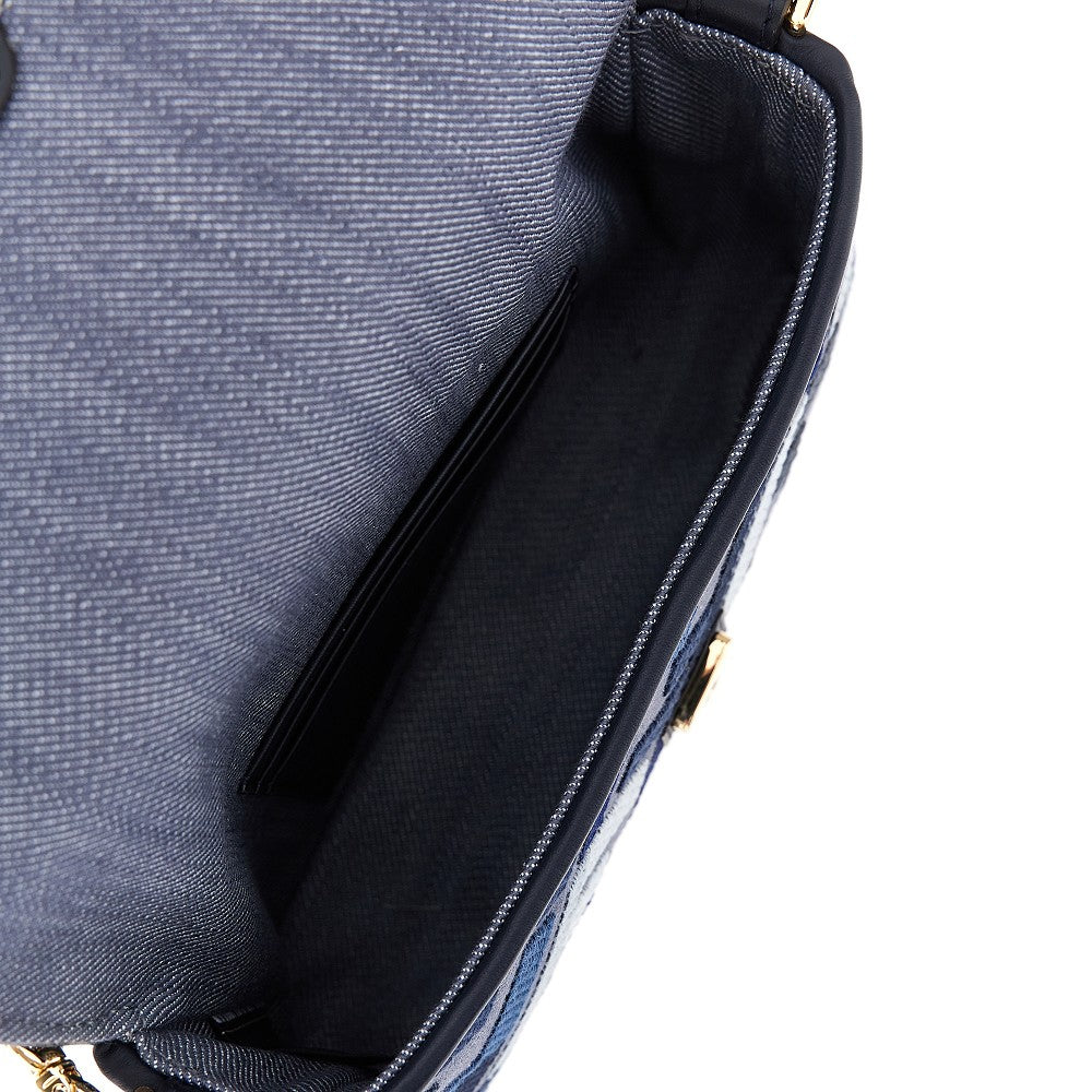 Borsa 'Baguette' mini in tessuto FF