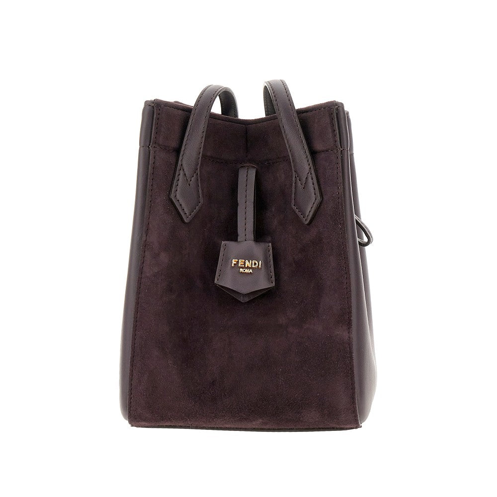 Leather 'Fendi Origami' mini bag