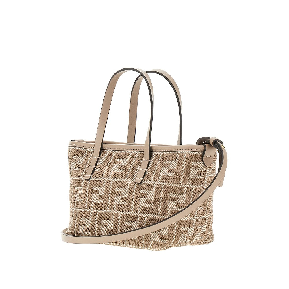 Mini shopping bag 'Roll' in tessuto jacquard
