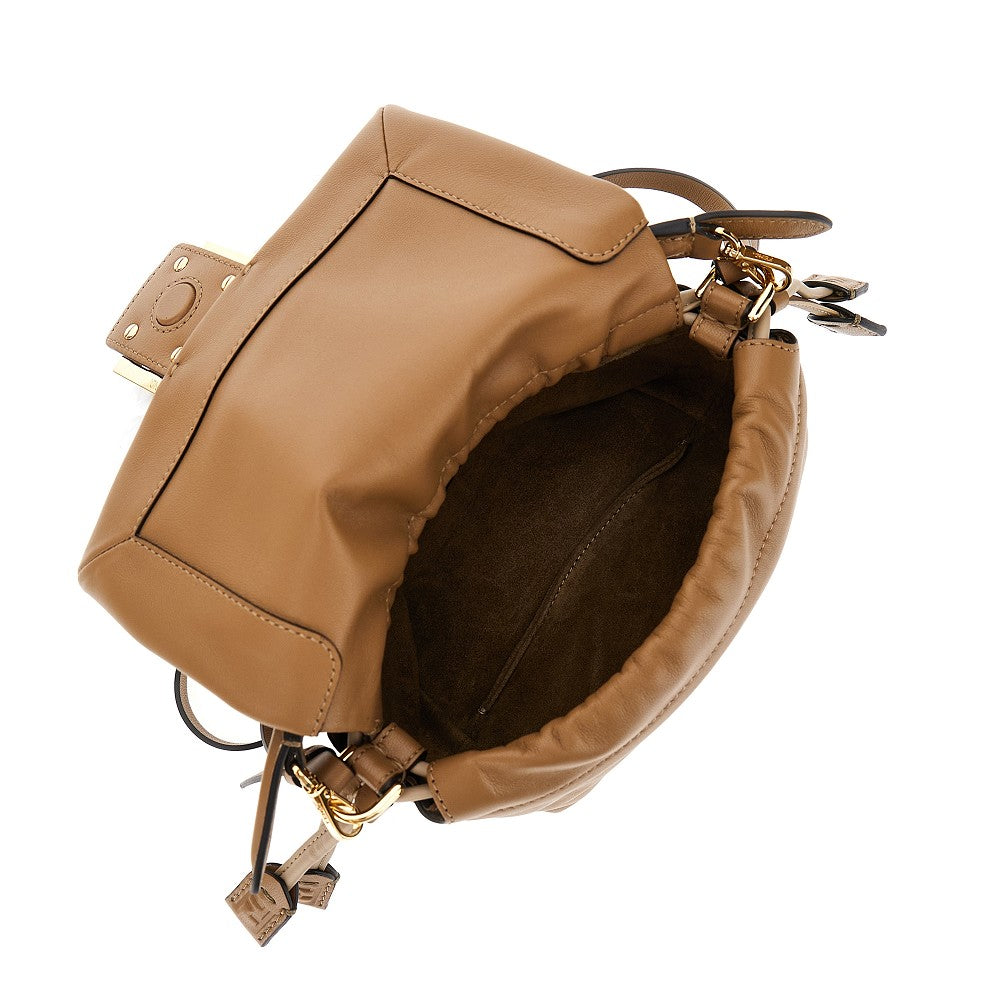 Nappa leather small 'Mamma Baguette' bag