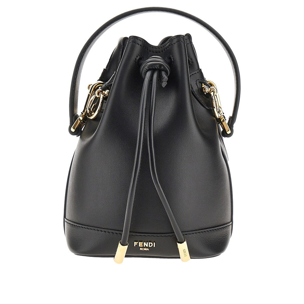Leather mini 'Mon Tresor' bucket bag
