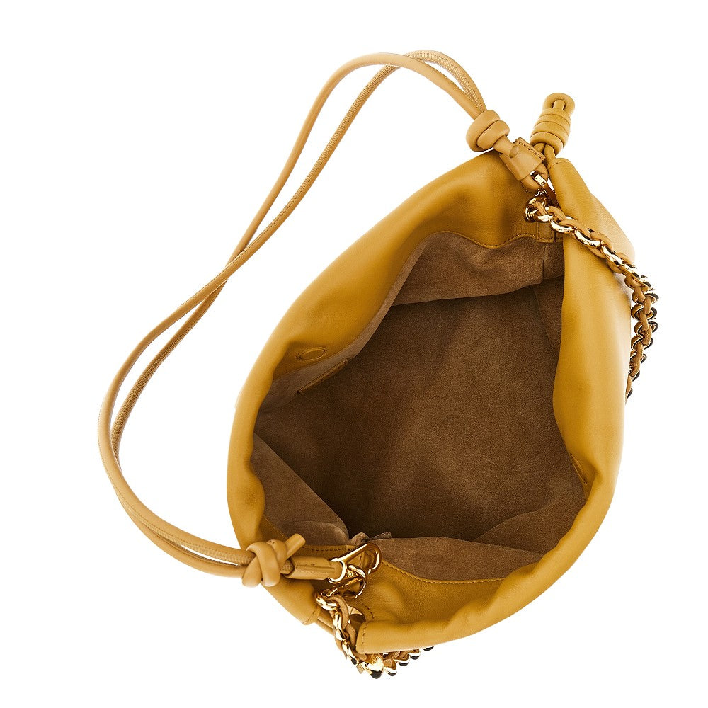 Borsa 'Flamenco' media in nappa