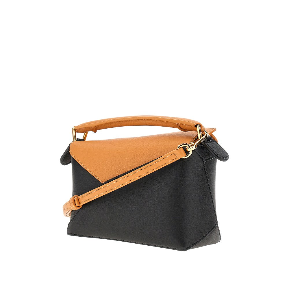 Two-tone mini Puzzle Edge bag